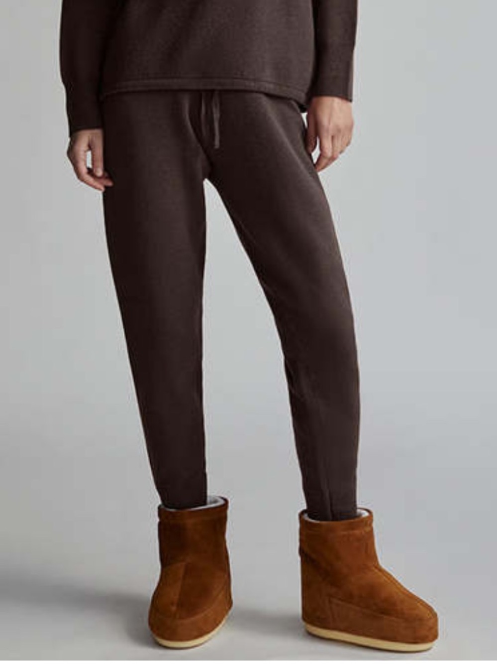 VARLEY KENT LOUNGE 27.5 PANT - COFFEE bean True Knit Size small